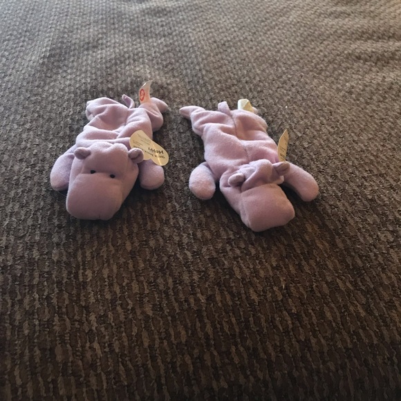 2-collector beanie babies- Happy the Hippo - Picture 1 of 5